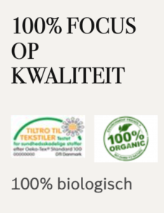 100% bio katoen etiket 