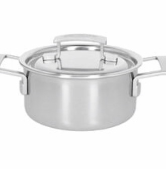 DEMEYERE INDUSTRY 5 Kookpan met deksel 16 cm
