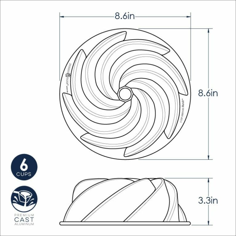 6-cup Heritage Bundt gold - Afbeelding 2
