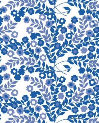 Placemat wallflower blue