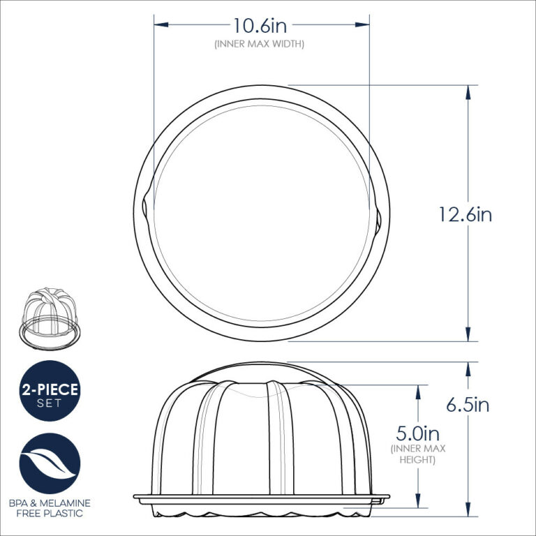 Translucent bundt Cake Keeper - Afbeelding 2