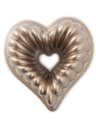 Toffee Elegant Heart Bundt pan