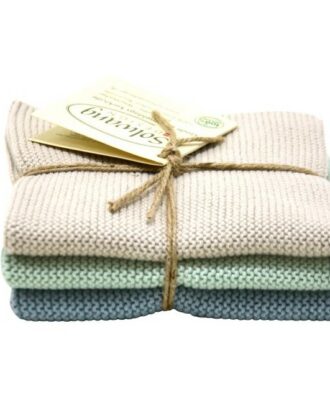 Grey Aqua Blue Vaatdoekjes