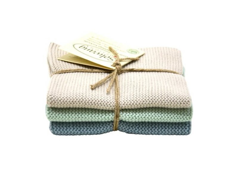 Grey Aqua Blue Vaatdoekjes
