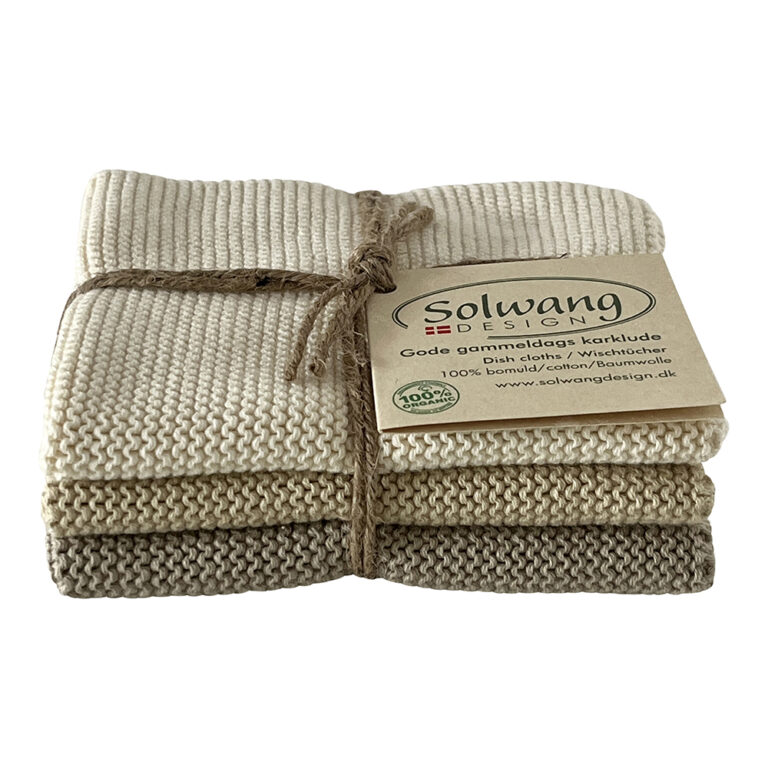 Light Khaki Vaatdoekjes set 3
