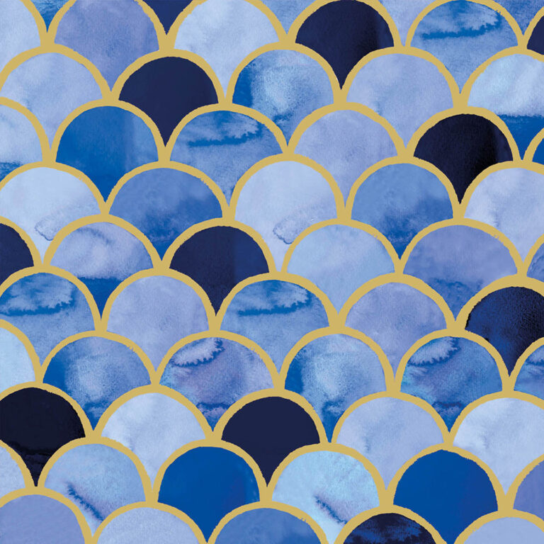 Servet Art Deco Aqua