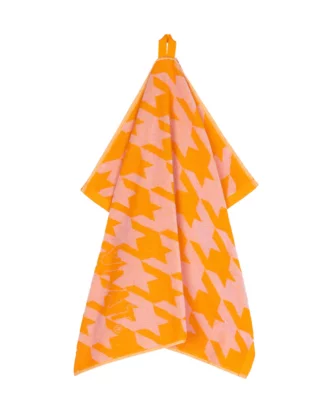 VAAT pied de poule oranje/roze