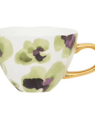 UNC tea cup purple green