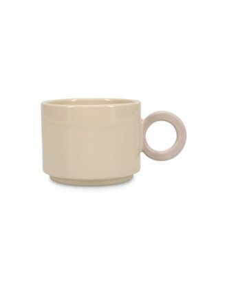 Beker Lou beige/grijs