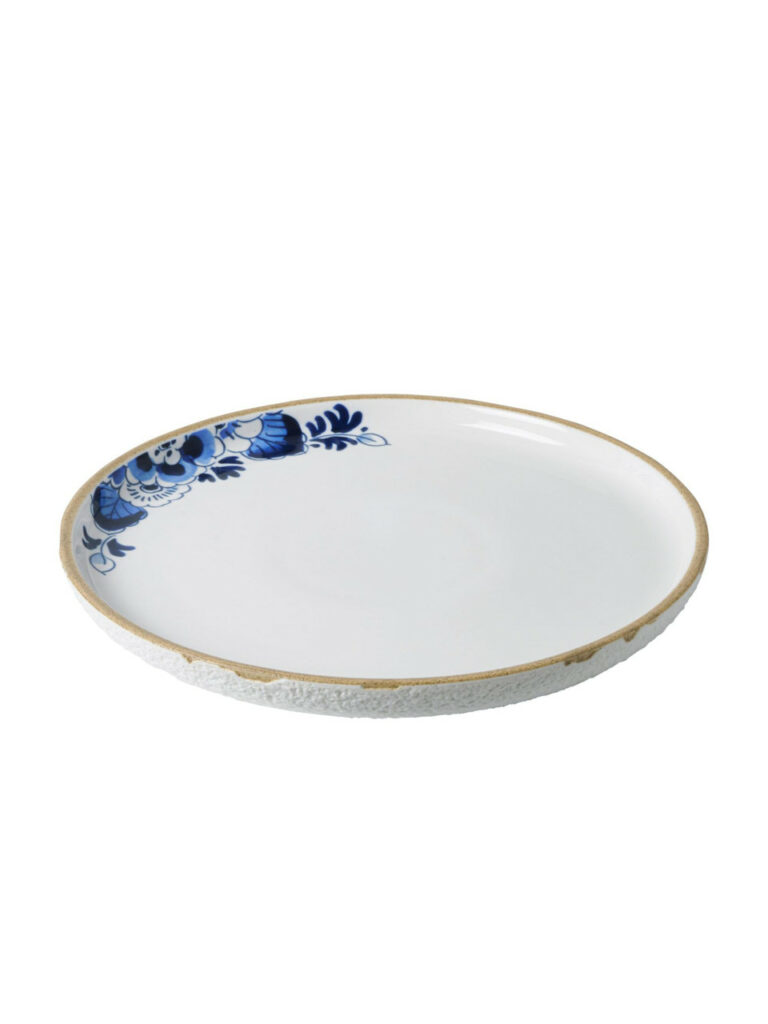 Blauw Bloesem bord 28cm
