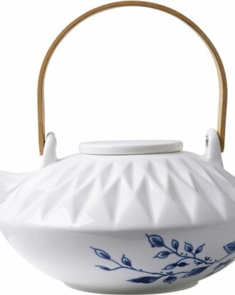 Theepot Heinen Blauw Vouw