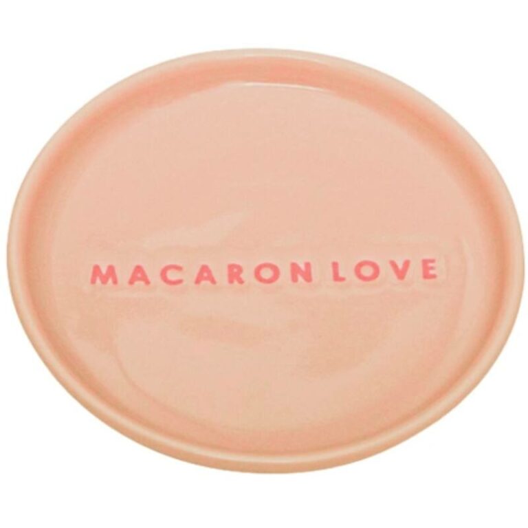 Vondels bordje 8,5cm macaron love