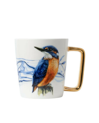 Heinen mok ijsvogel goud