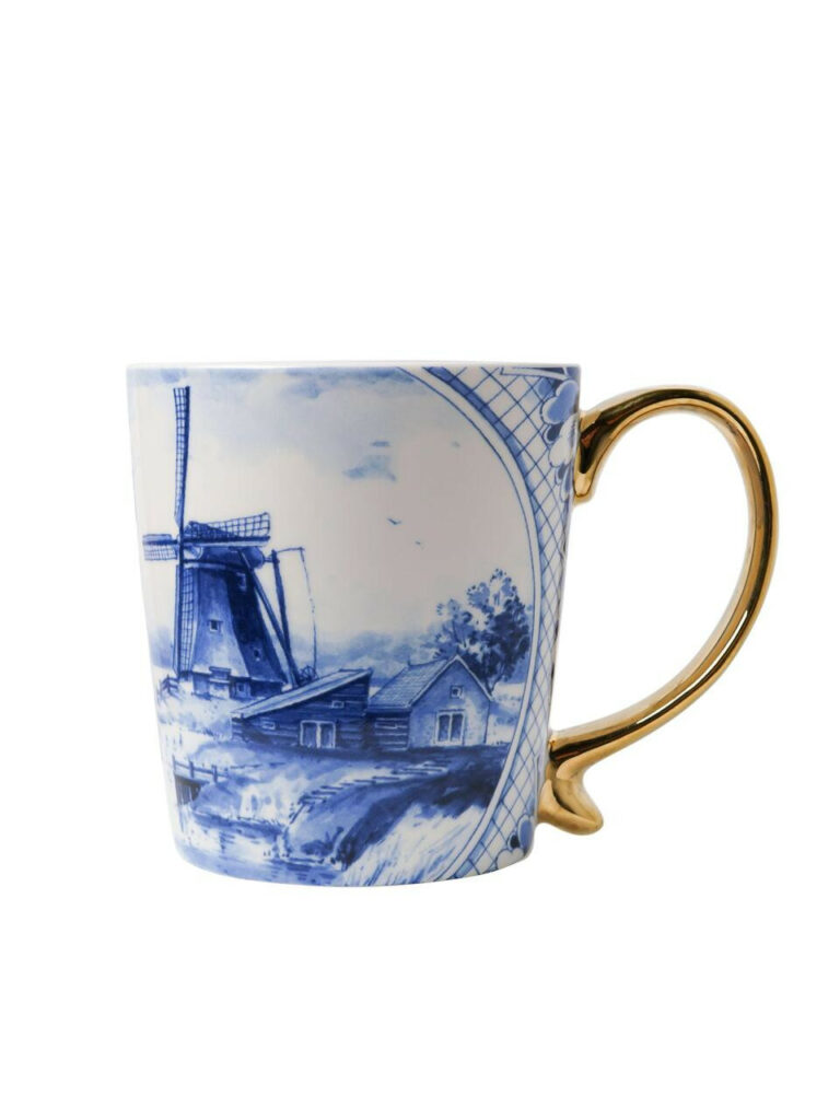 Heinen mok molen goud