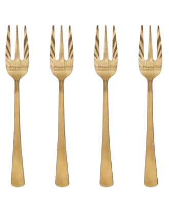 UNC gebak vorkjes goud set 4