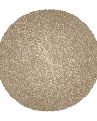 Placemat rond coral gold