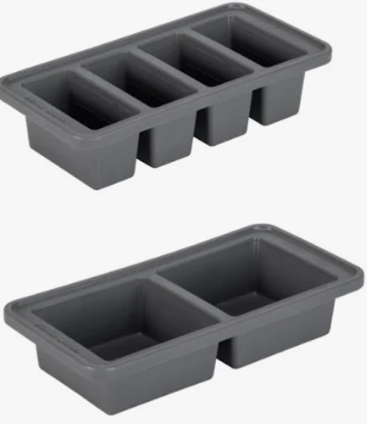 Food cube 250&500ml grey