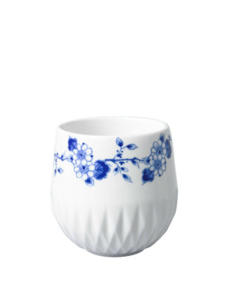 Blauw vouw koffiekop