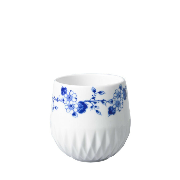Blauw vouw koffiekop