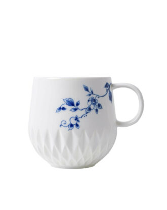 Blauw vouw mok met oor