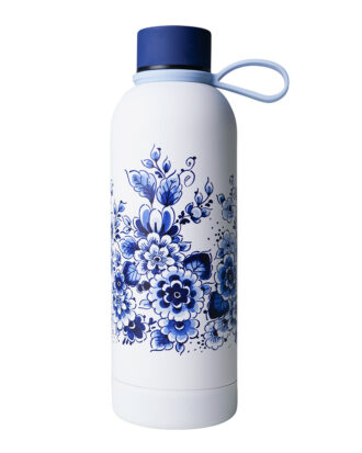 Heinen waterfles Delfst blauw