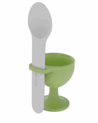 Trebonn eierdop met lepel groen