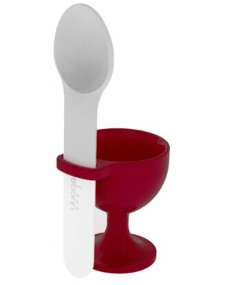 Trebonn Eierdop met lepel kersenrood