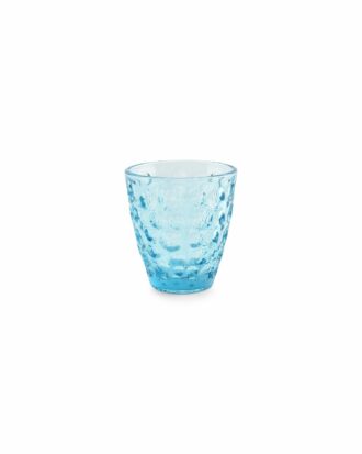 Bubble glas blauw set 4