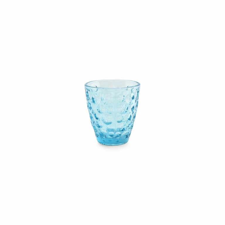Bubble glas blauw set 4