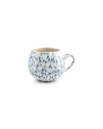 Beker dotted blauw