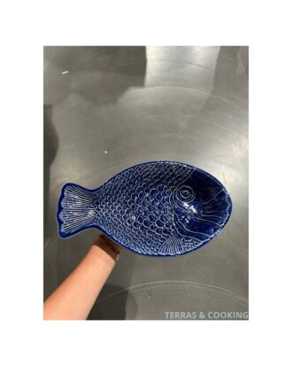 Duro Vis serveerschaal Diep Marine Blauw