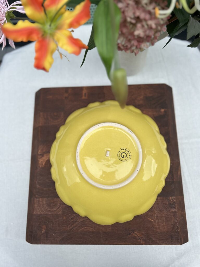 Saladeschaal uit Portugal 40⌀ Botergeel - Afbeelding 4