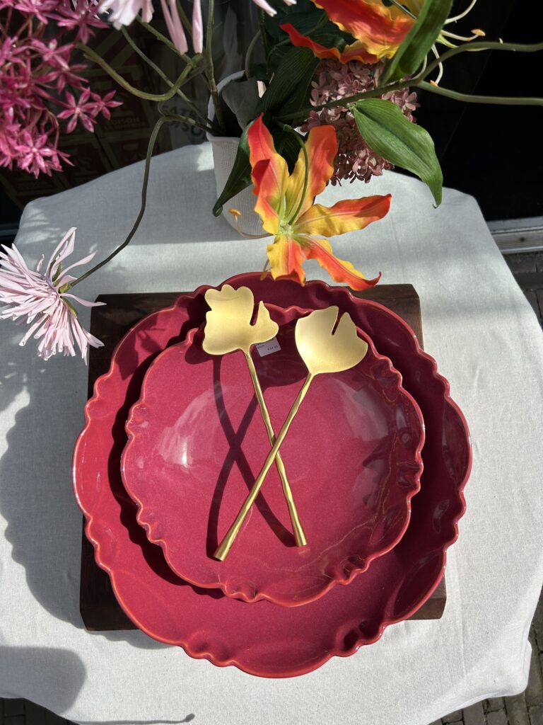 Saladeschaal uit Portugal 40⌀ Rood