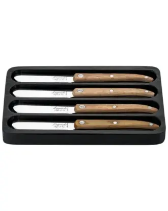 Laguiole Style de Vie Botermessen 4 stuks eikenhout