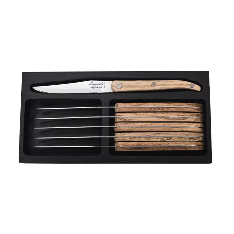 Laquiole Style de Vie steakmessen eikenhout