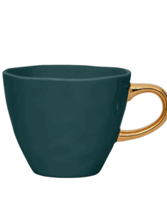 UNC koffie kop blue green