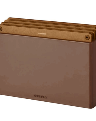 Combekk snijplankenset 4 stuks bruin