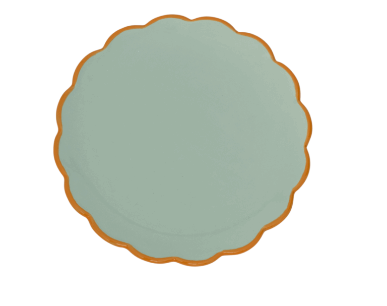 UNC plate sculpted celadon