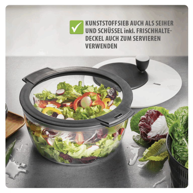GEFU Salade Spinner + extra deksel - Afbeelding 3