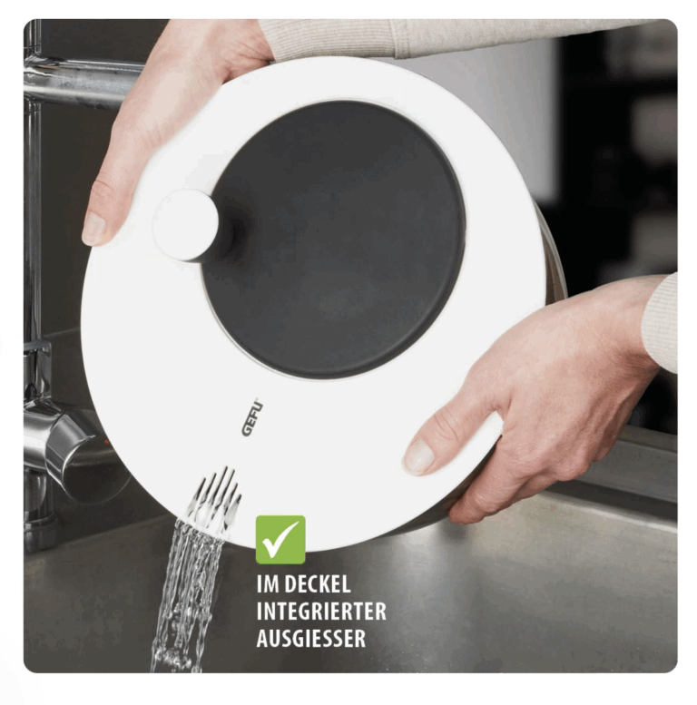 GEFU Salade Spinner + extra deksel - Afbeelding 4