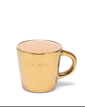 Vondels Espresso Mok 80ml Cin Cin GOUD (pre-order Levering vanaf 25-09-2025)