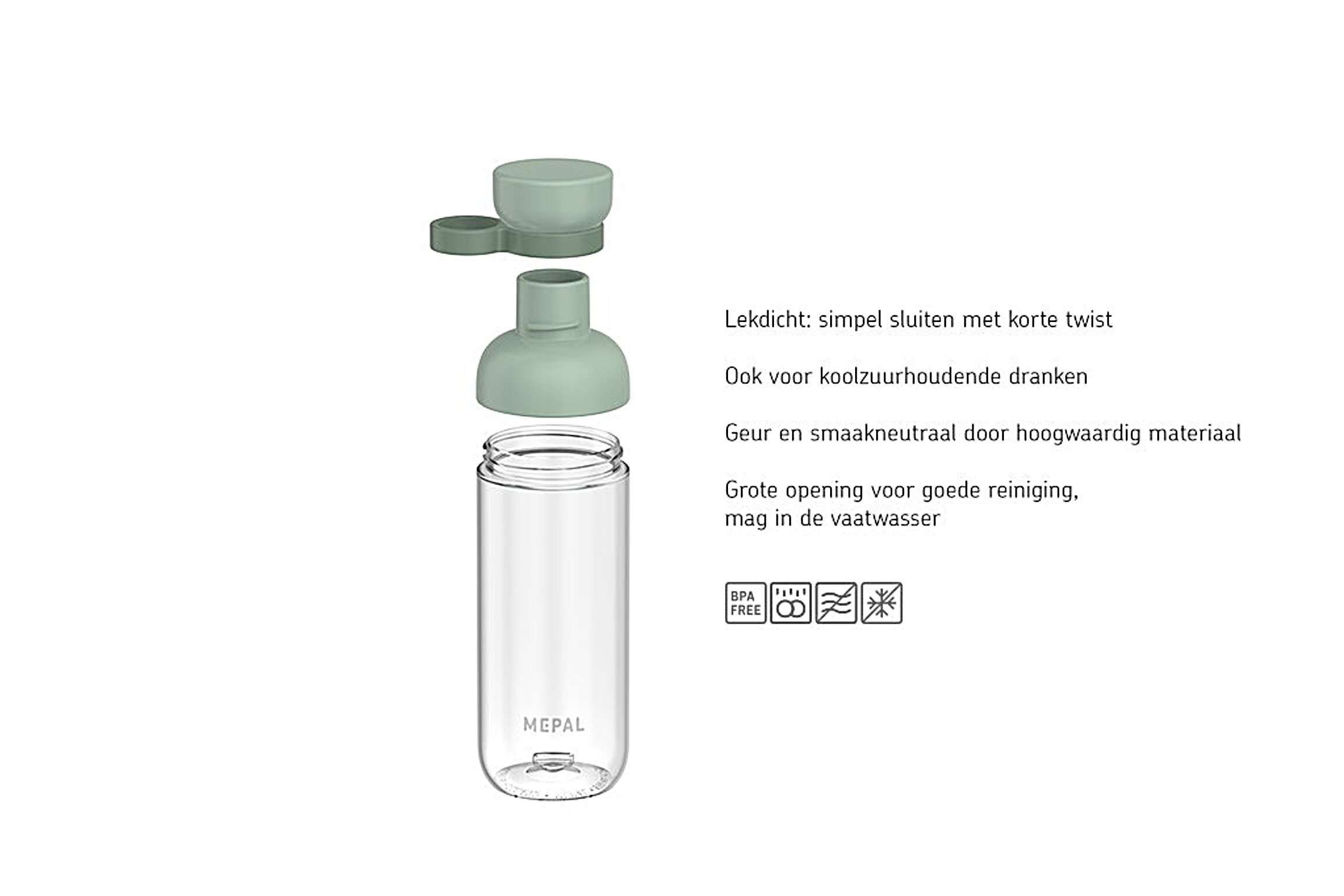 Mepal waterfles 900ml Vita nordic sage - Afbeelding 2